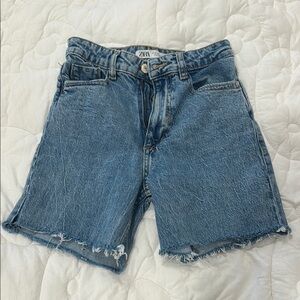 Zara Blue Jean Shorts Classic Style